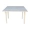 International Concepts Square Dual Drop Leaf Dining Table, Square, Unfinished, 40 W, 40 L, 29 in H, Wood, Unfinished T-40DS - alternate 7